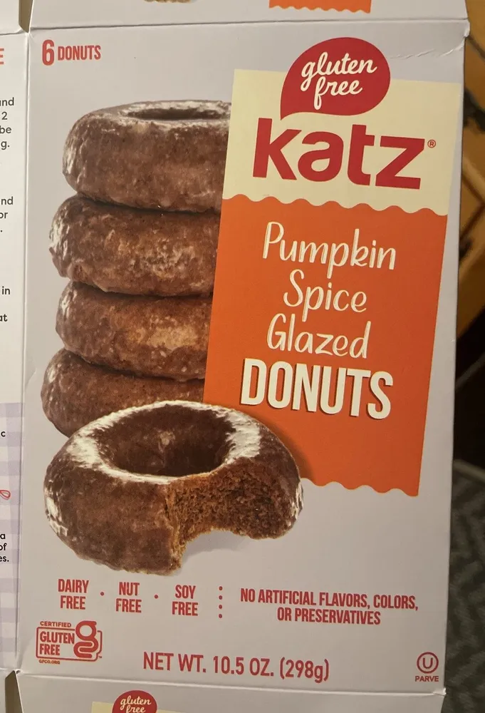 Gluten free pumpkin pie spice glazed donuts