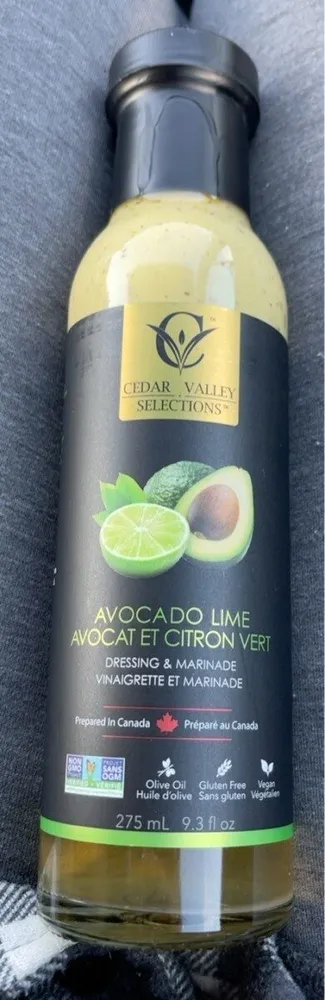 Avacado lime dressing