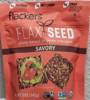 Flackers Organic Flax Seed Crackers - Savory