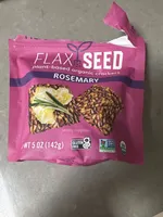 FLAX SEED plant-based organic crackers ROSEMARY