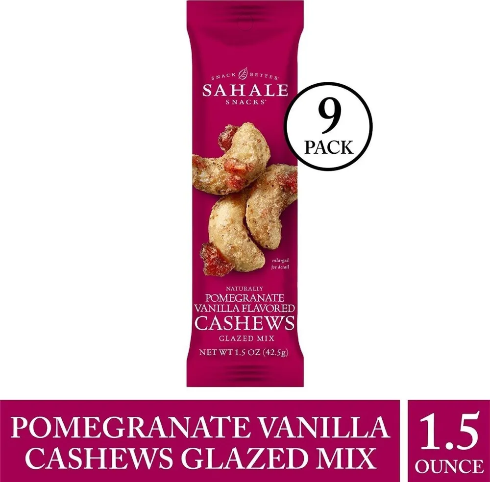 Naturally Pomegranate Vanilla Flavored Cashews Glazed Mix
