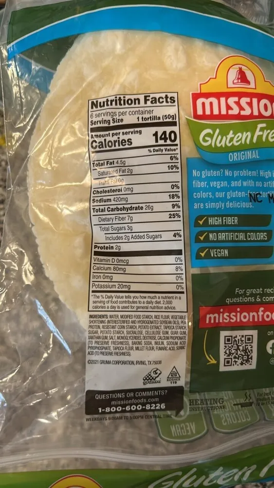 Gluten Free Original Tortilla