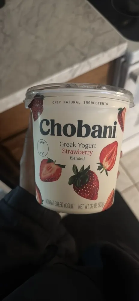 Greek Yogurt Strawberry Blended