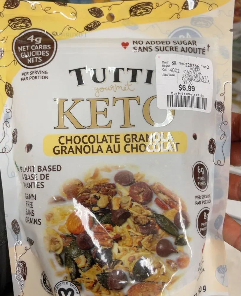 Keto chocilate granola