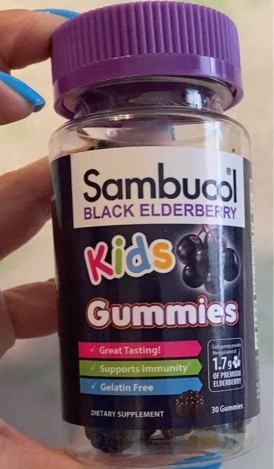 Black elderberry kids gummies