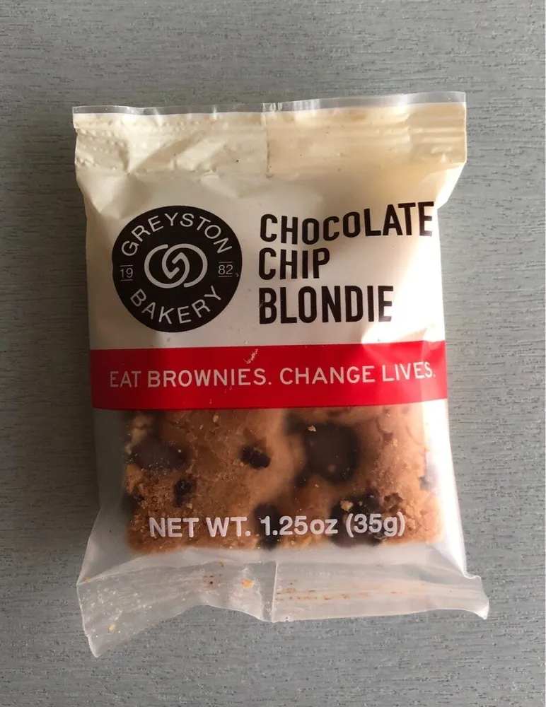 Chocolate chip blondie
