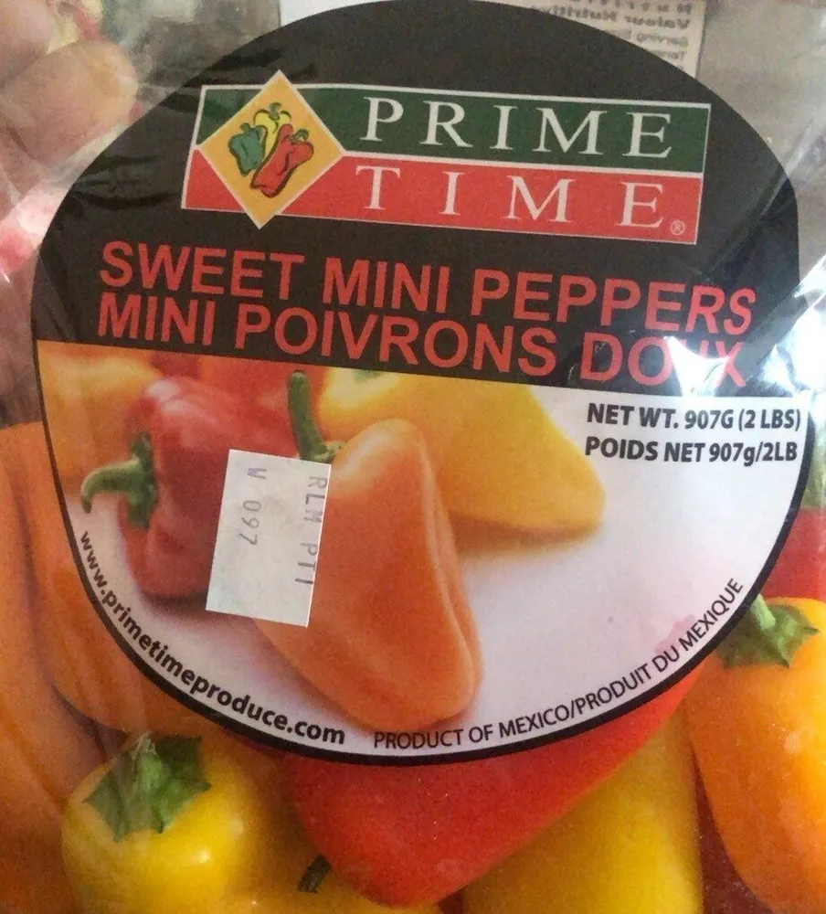 Sweet mini peppers