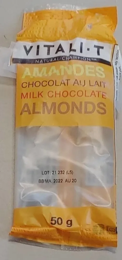 Vitali-T Amandes chocolat au lait
