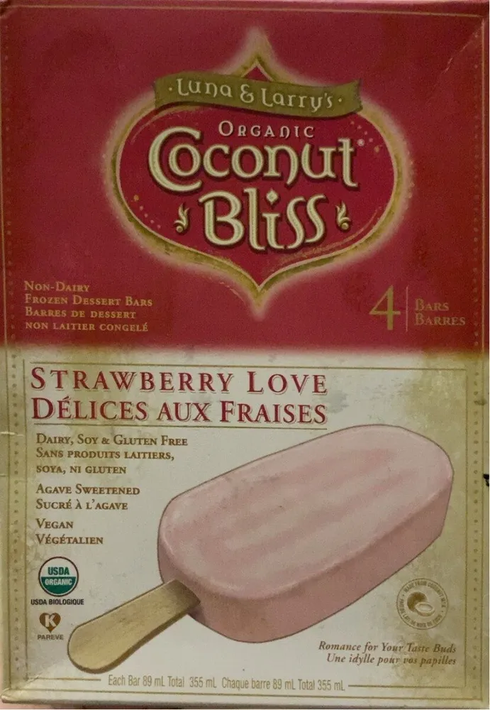 Organic Strawberry Love Bars