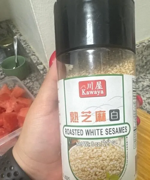 Roasted white sesames