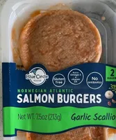 Salmon Burgers Garlic Scallion