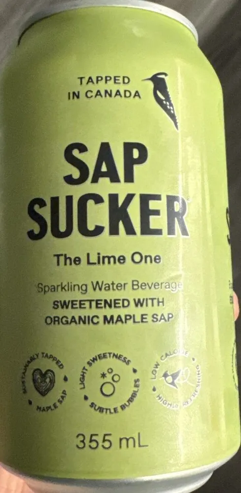 Sparkling Water Sweetened with Organic Maple Sap - The Lime One