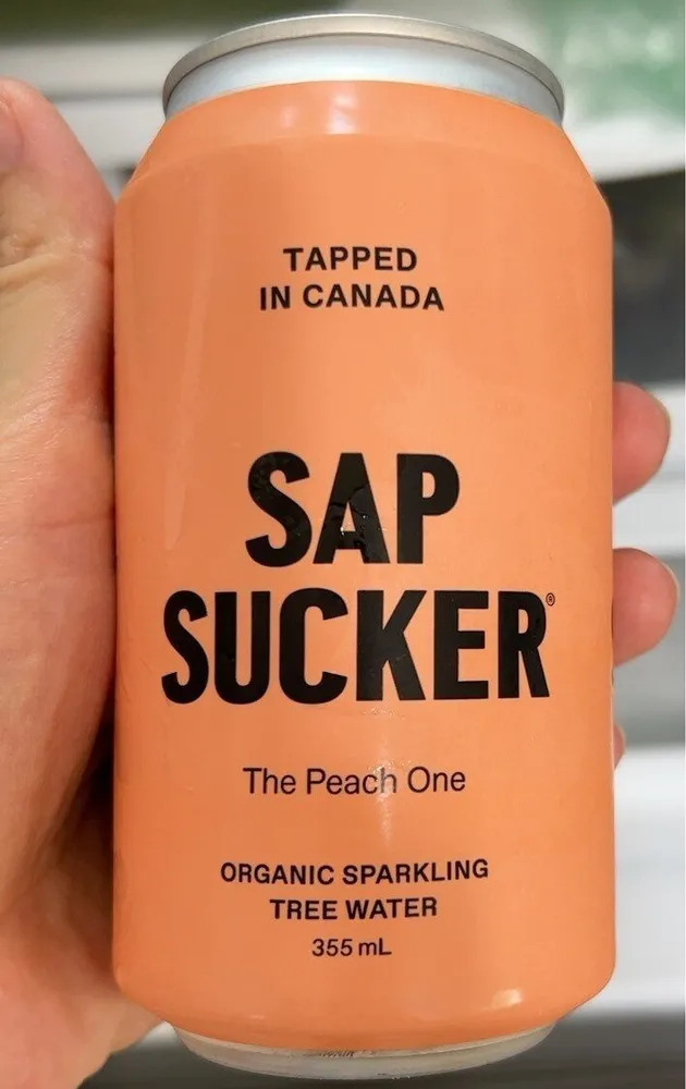Sparkling Water Sweetened with Organic Maple Sap - The Peach One