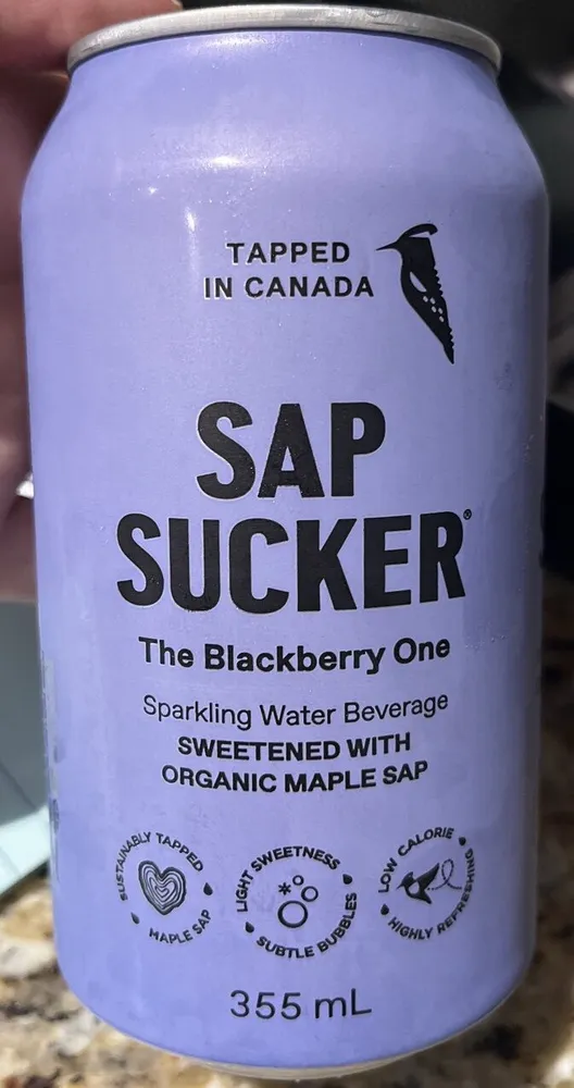 Sparkling Water Sweetened with Organic Maple Sap - The Blackberry One