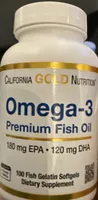 California Gold Nutrition, Omega-3 Premium Fish Oil