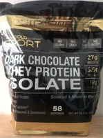 Dark chocolate whey protein isolate