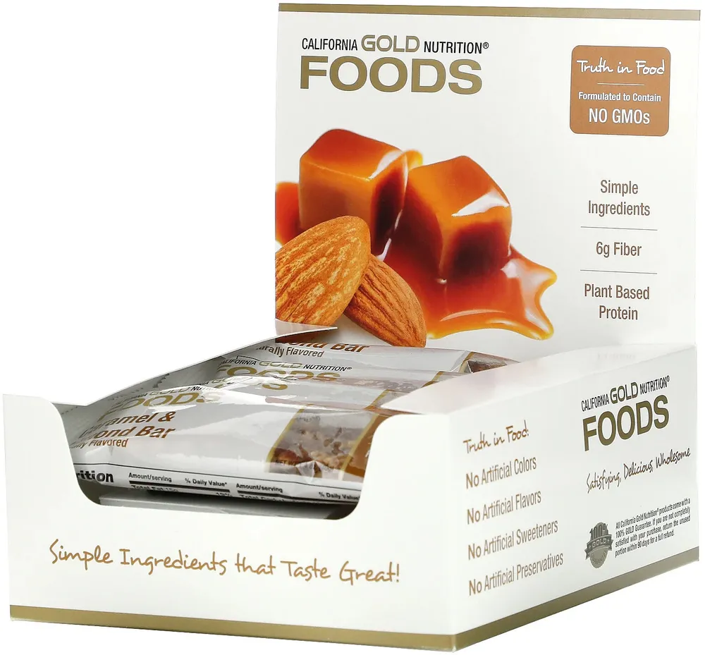 Caramel and almond bars