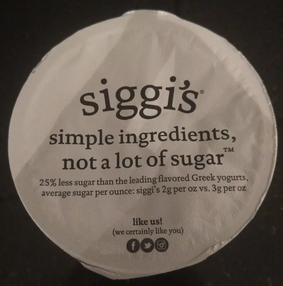 Vanilla icelandic style cream-skyr strained low-fat yogurt, vanilla