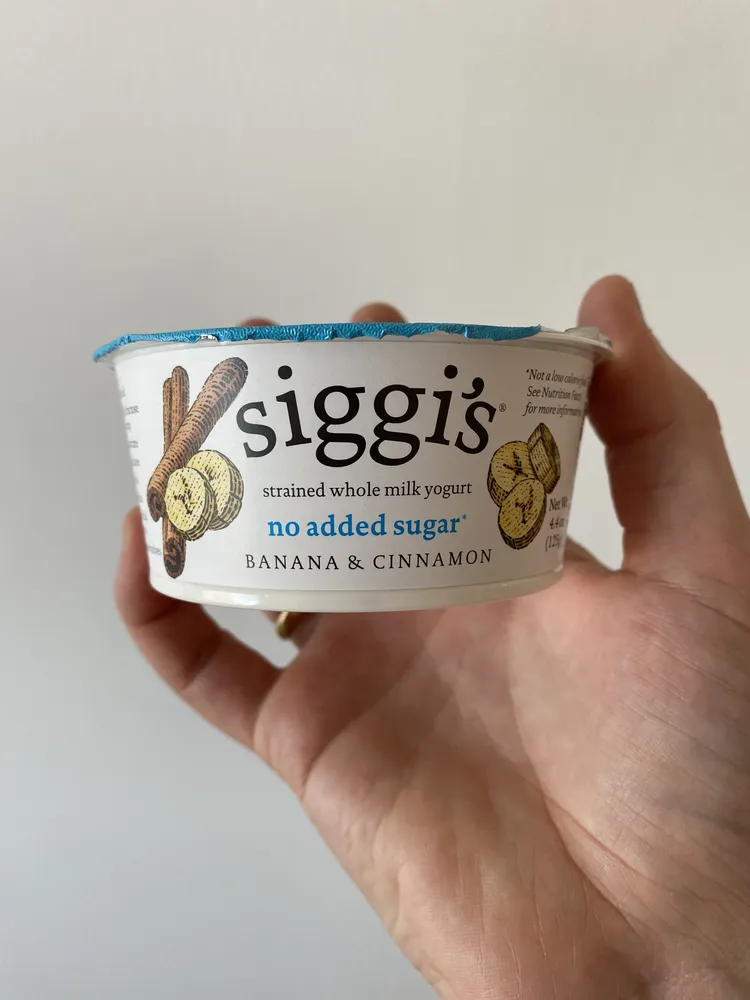 Strained whole-milk yogurt