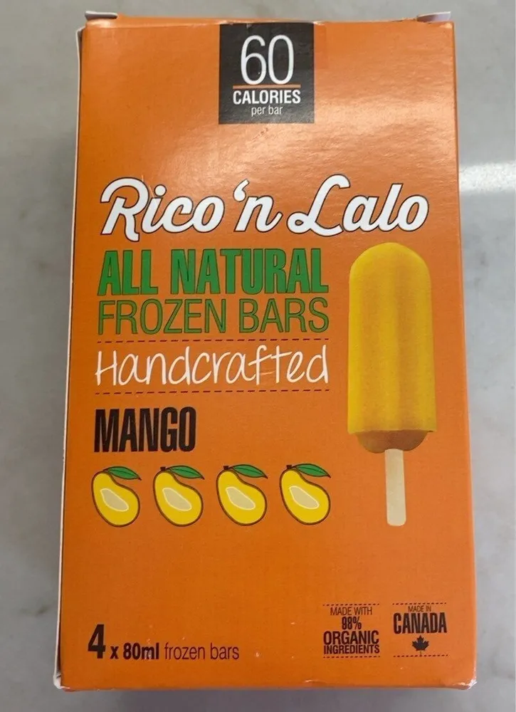 Mango All Natural Frozen Bars