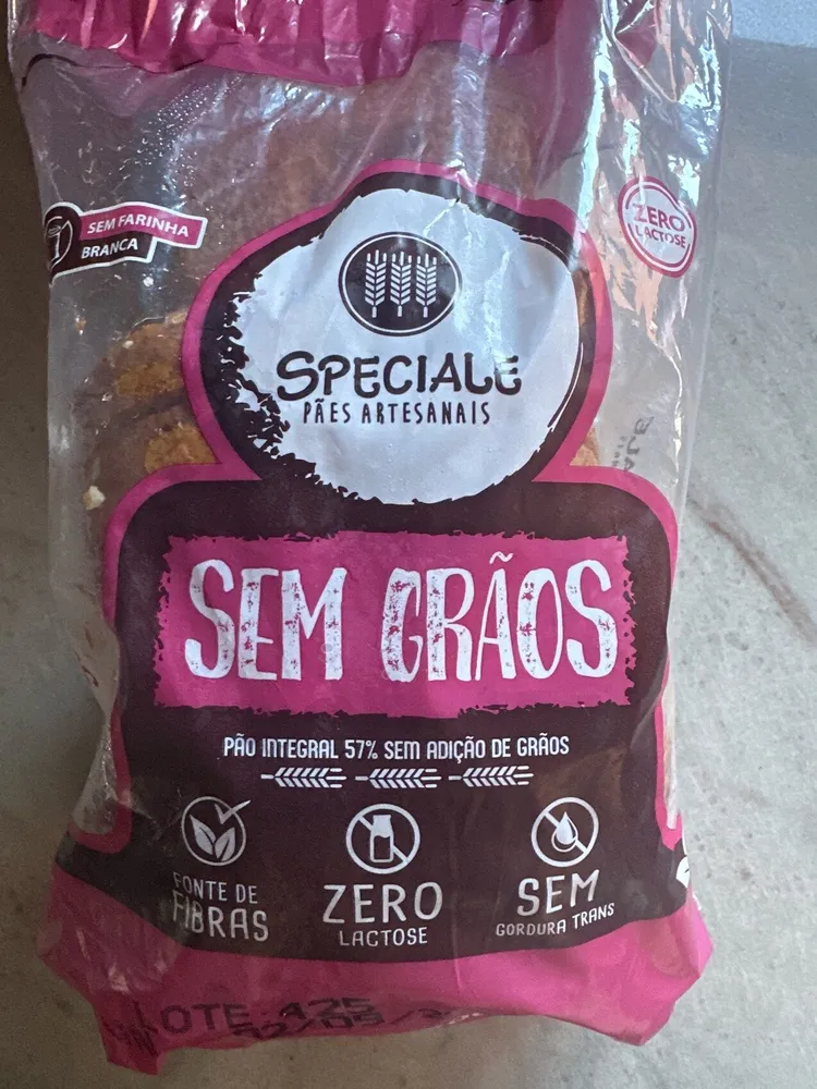 Pao Integral 57% Sem Grãos