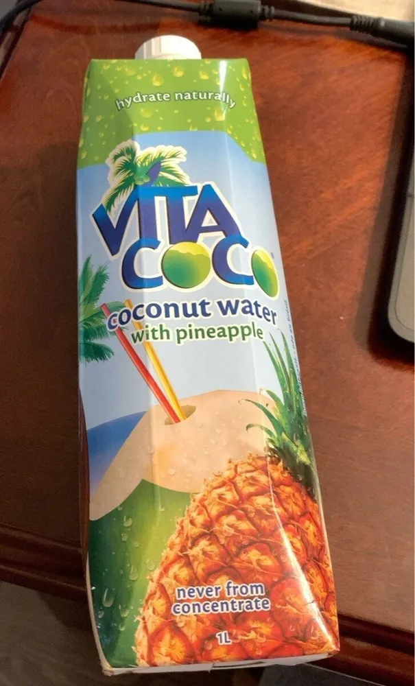 coconut water with pineapple
