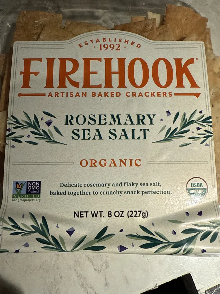 Rosemary Sea Salt Organic Artisan Baked Crackers