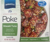 Poke Wasabi Tuna with Sesame Oil & Kukui Nuts