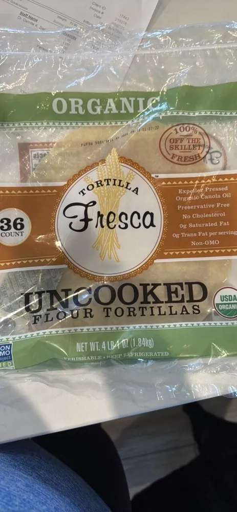 Uncooked Flour Tortillas
