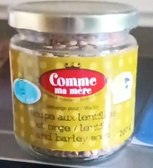 Soupe aux lentilles et orge