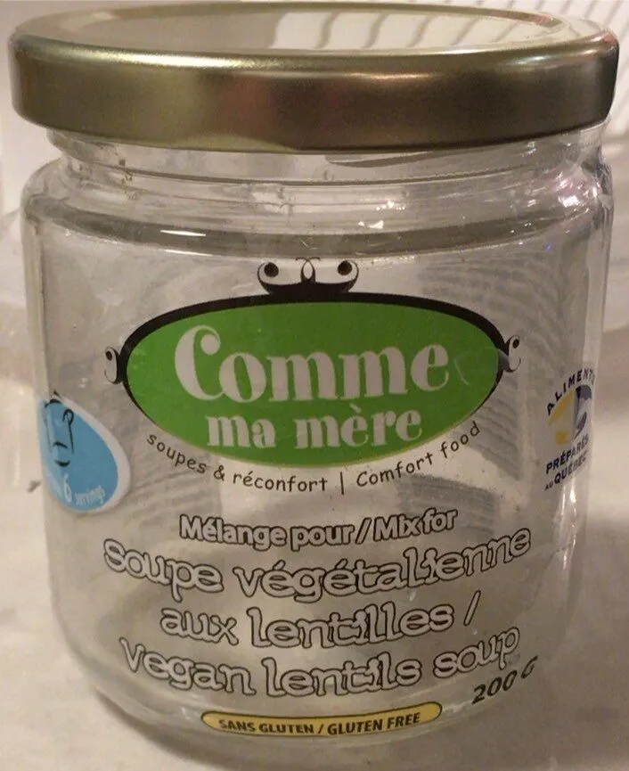 Melange pour soupe vegetalienne aux lentilles