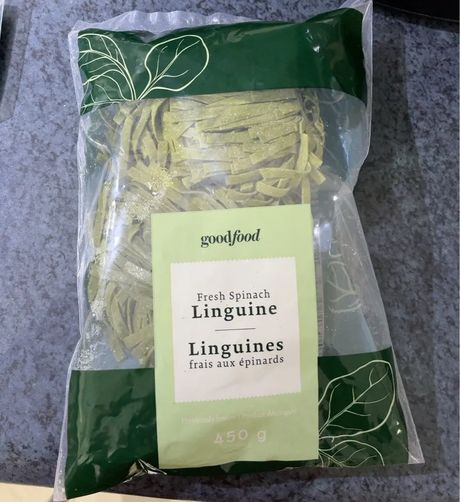 Linguines frais aux épinards