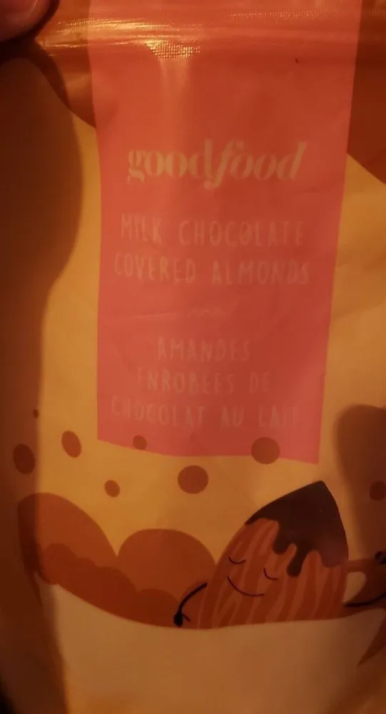 Milk chocolate covered almonds