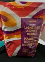Haricots rognons rouge pâle secs