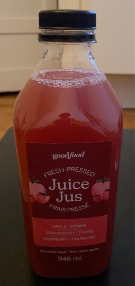 Jus frais pressé / Pomme Fraise Framboise