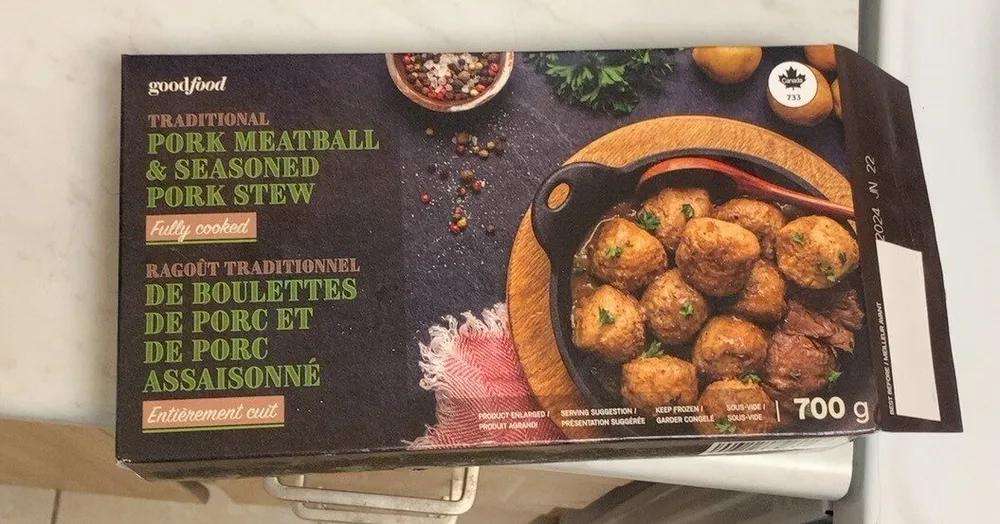 Traditional pork meatball and seasoned pork stew