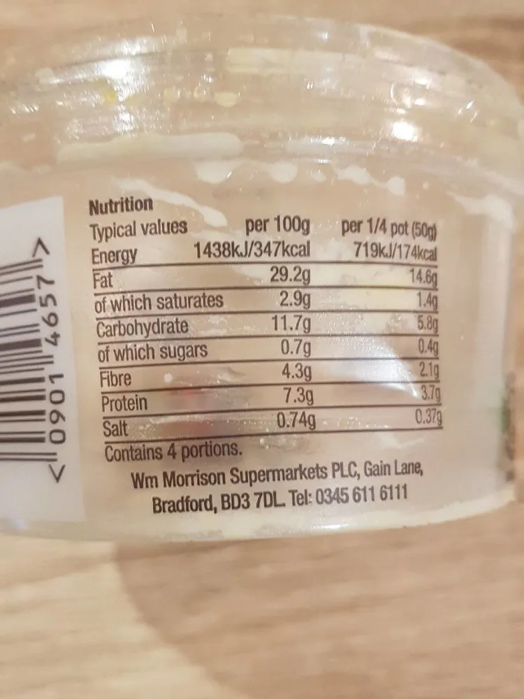 Organic houmous
