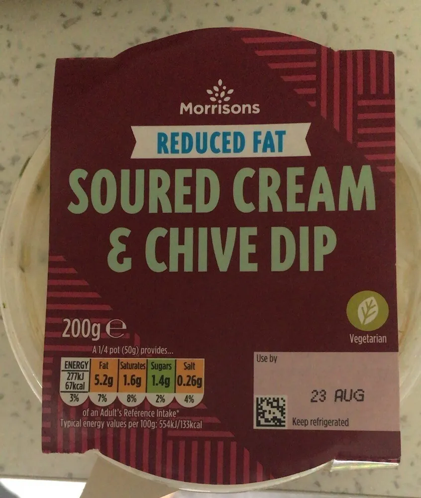 Soured cream and chice dip