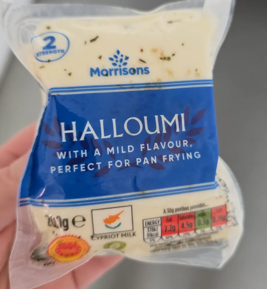 STREHOTH Morrisons HALLOUMI WITH A MILD FLAVOUR, P