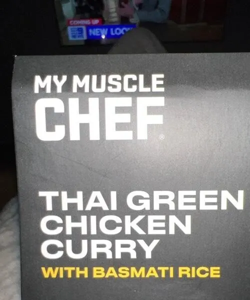 Thai green chicken with basmati rice