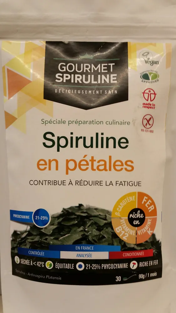 spiruline en pétales