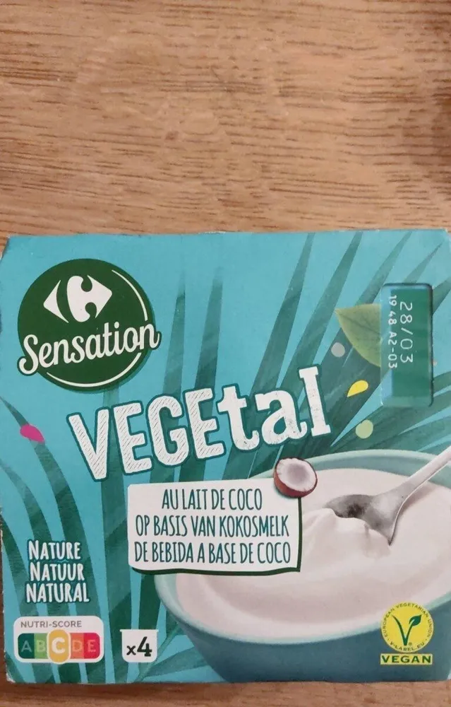 Yaourt végétal lait de coco