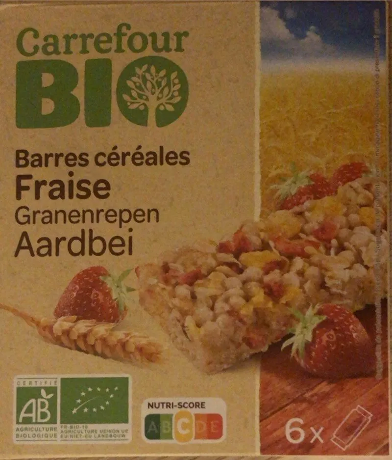 Barres céréales fraise