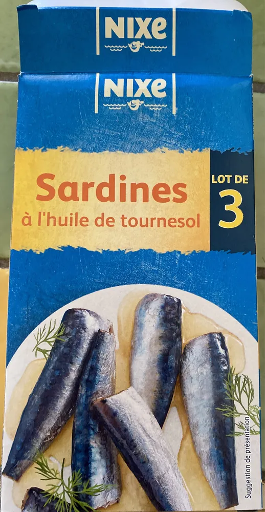 Sardines à l'huile de tournesol
