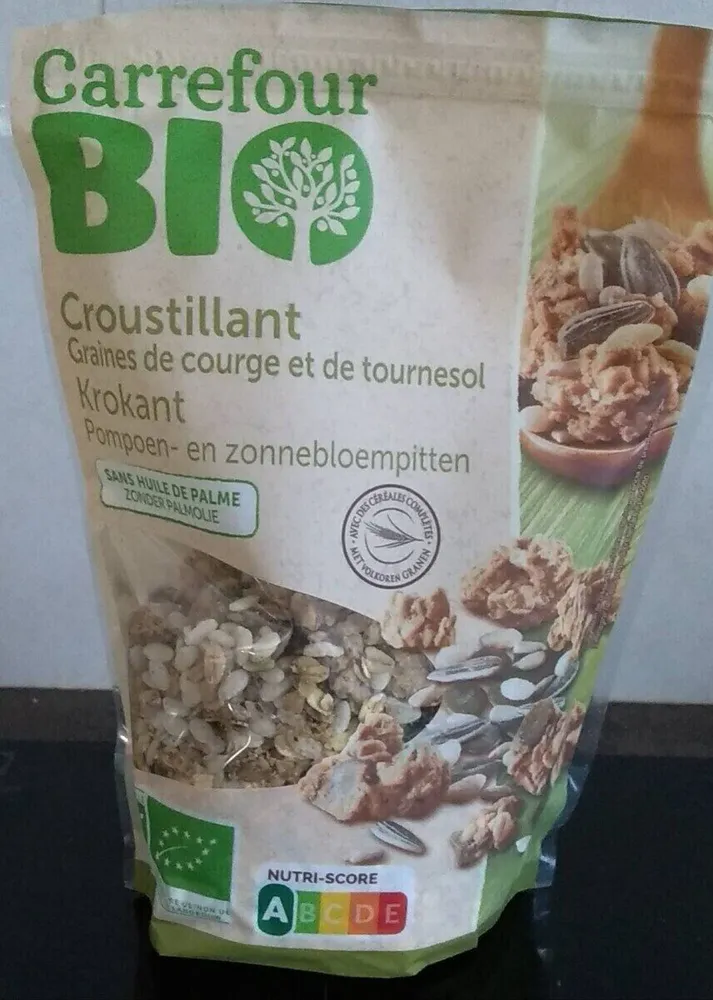 Croustillant graines de courge et de tournesol