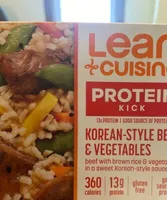 Korean style beef and vegetables