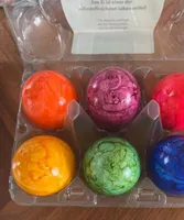 Bunte gekochte Eier