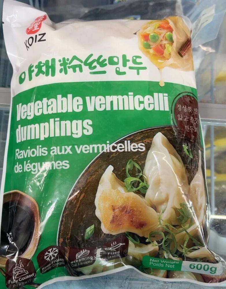 Raviolis aux vermicelles de légumes