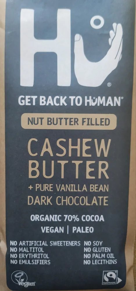 CASHEW BUTTER + PURE VANILLA BEAN DARK CHOCOLATE