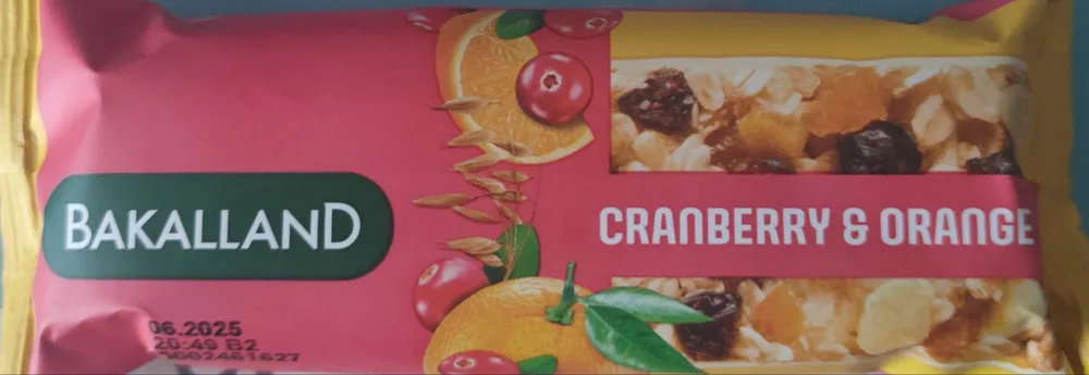Batoniki zbożowy Cranberry&Orange